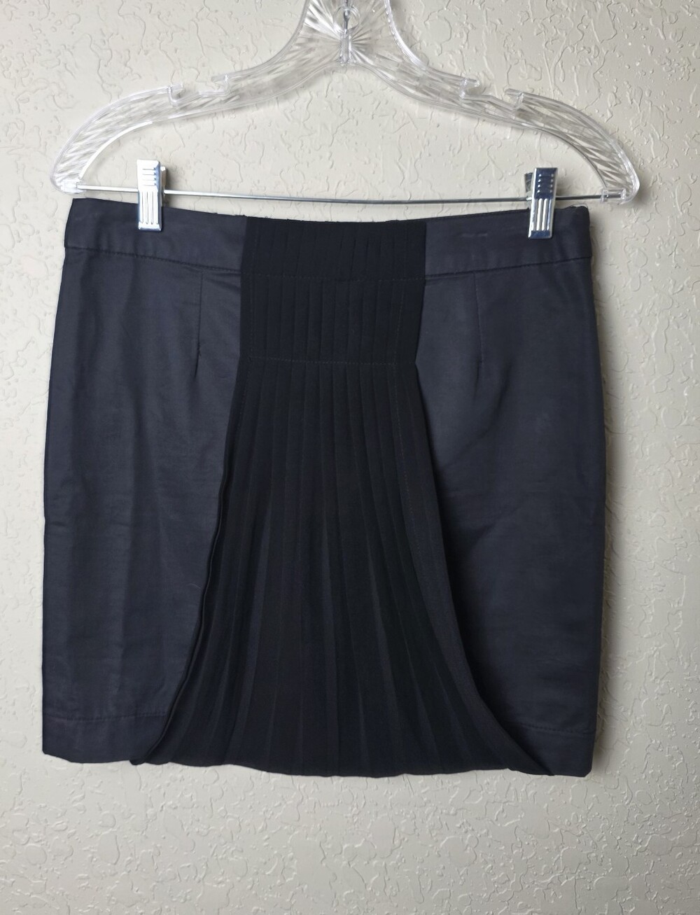 TOV Holy G Inc Black Panel Cotton Mini Skirt Black Size 40 US M